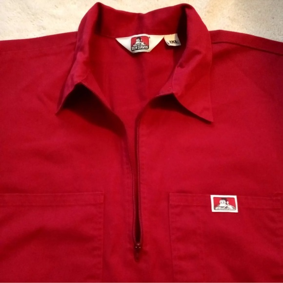 Vintage Ben Davis Work Shirt 3/4 Zipper Made in USA  Size 2XL - Picture 2 of 11